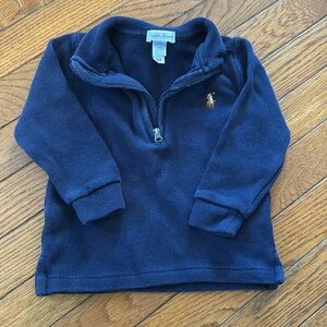 Ralph Lauren navy quarter zip 24 months